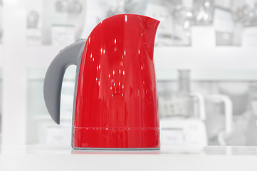 Image showing Red shiny toaster