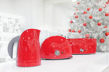 Image showing Home appliances store at Christmas