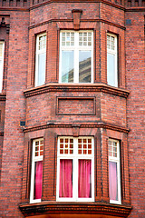 Image showing in europe london old red        historical window