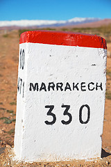 Image showing stone miles in  morocco