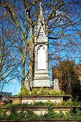 Image showing in cemetery     england  construction  history