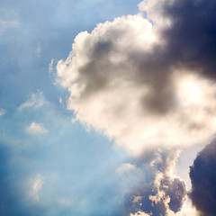 Image showing the tropical sky in greece europe and  fantastic mystic nature