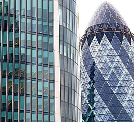 Image showing new     building in london skyscraper      financial district an