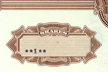 Image showing Share certificate