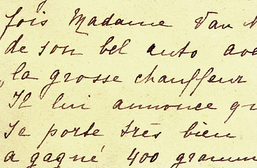 Image showing Hand written letter