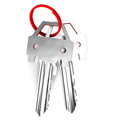 Image showing Keys Mean Unlocking Car Or Automobile\r