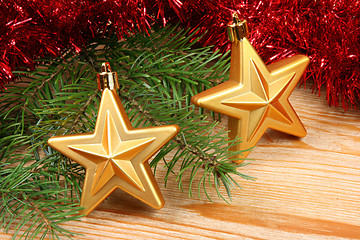 Image showing Christmas stars