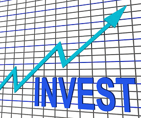 Image showing Invest Chart Graph Shows Increase Investment