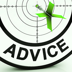 Image showing Advice Target Shows Knowledge Support And Help