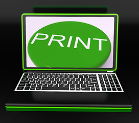 Image showing Print On Monitor Showing Printer