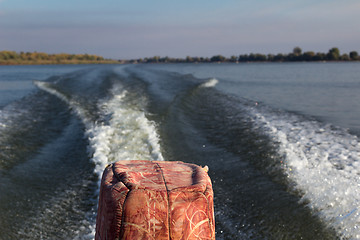 Image showing Walk along the river