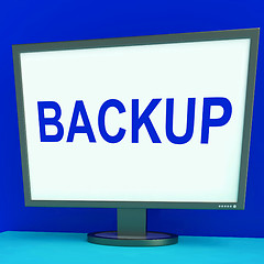 Image showing Backup Screen Shows Archiving Back Up And Storage