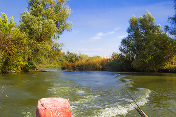 Image showing Walk along the river