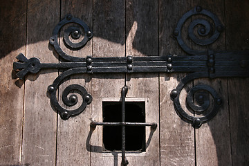 Image showing Vintage prison window