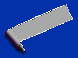 Image showing Blank Copyspace Ripped Paper Shows Torn Background