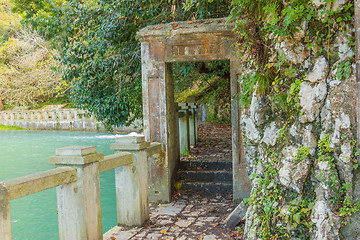 Image showing Ancient stone embankment 