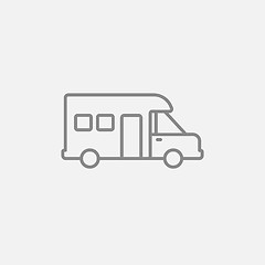 Image showing Motorhome line icon.