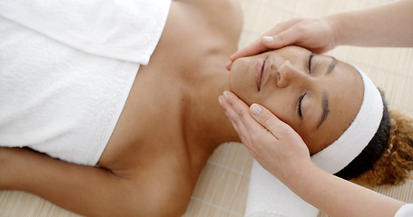 Image showing Woman Getting Spa Treatment