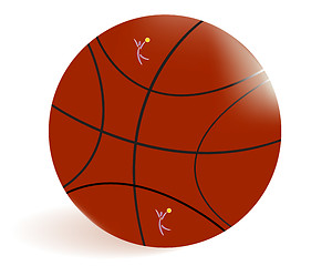 Image showing basket-ball ball