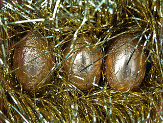 Image showing gold eggs