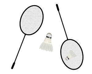 Image showing badminton racket