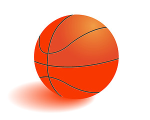 Image showing Ball for playing basketball