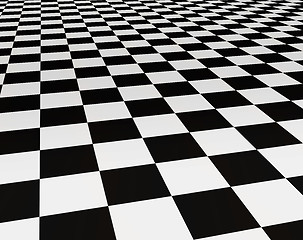 Image showing black and white tiles