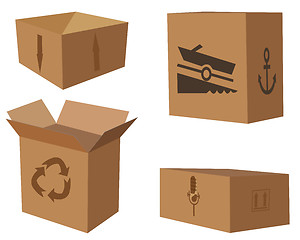 Image showing cardboard boxes