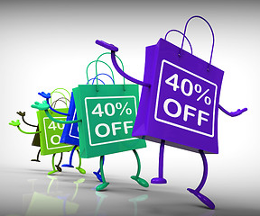 Image showing Forty-Percent Off Bags Show 40 Discounts