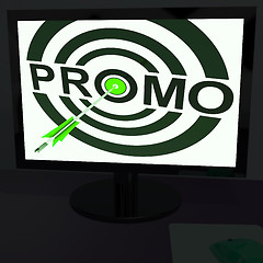 Image showing Promo On Monitor Shows Offers