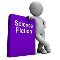 Image showing Science Fiction Book And Character Shows SciFi Books