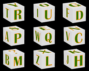 Image showing English letters