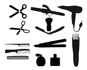 Image showing tools for haircut and shave