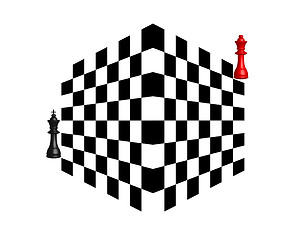 Image showing two chess pieces
