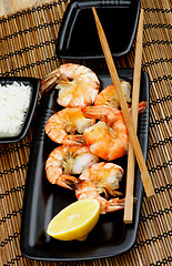 Image showing Asian Style Roasted Shrimps