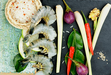 Image showing Tom Yam Soup Ingredients