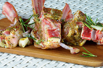 Image showing Raw Lamb Ribs