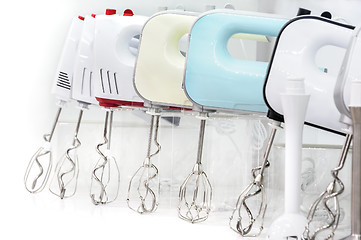 Image showing blenders or mixers at store shelf