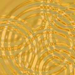 Image showing rippling gold