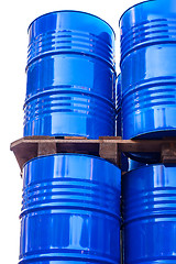 Image showing Chemical tanks stored at the storage of waste.