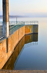 Image showing Dam reservoir