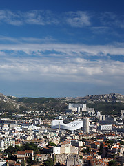 Image showing panorama of Marseille France  Stadium Velodrome