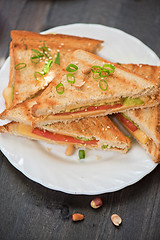 Image showing Cheese tasty sandwich