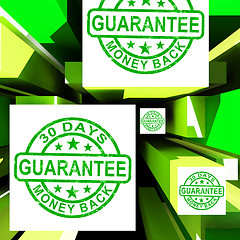 Image showing Guarantee On Cubes Shows Certificated Item