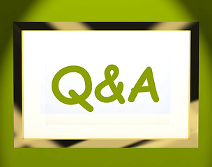 Image showing Q&a On Screen Shows Info Questions And Answers Online