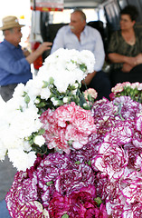 Image showing Greek flower sellers