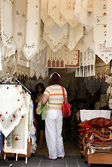 Image showing Tablecloth shop