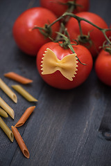 Image showing food pasta background 