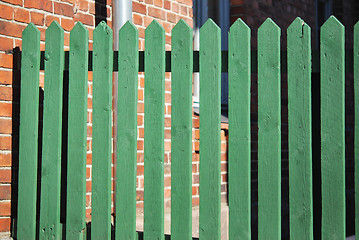 Image showing Green Fence