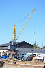 Image showing Small Industrial Crane